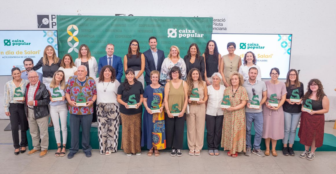 Caixa Popular y su plantilla impulsarán 10 proyectos sociales con los 100.000 € recaudados en la iniciativa ‘Un dia de Salari’